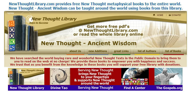 NewThoughtLibrary.com "the world's source for New Thought